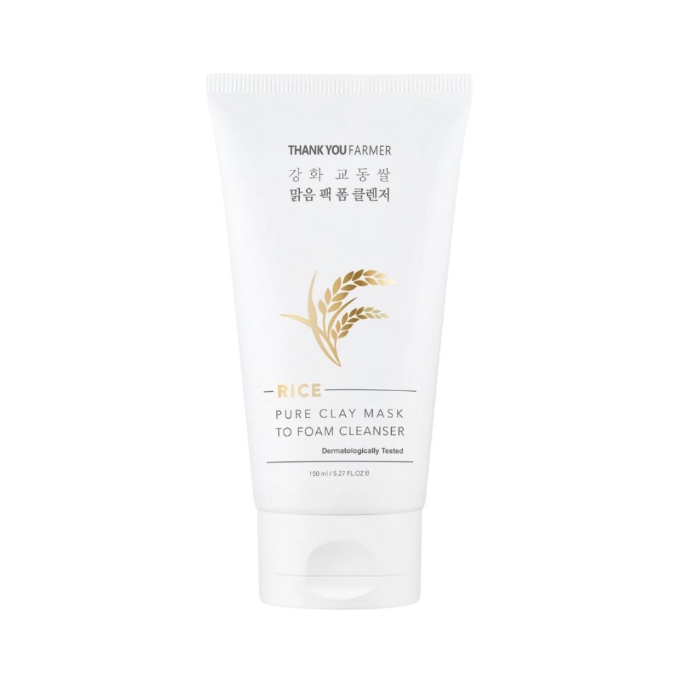 Rice Pure Clay Mask to Foam Cleanser 150ml